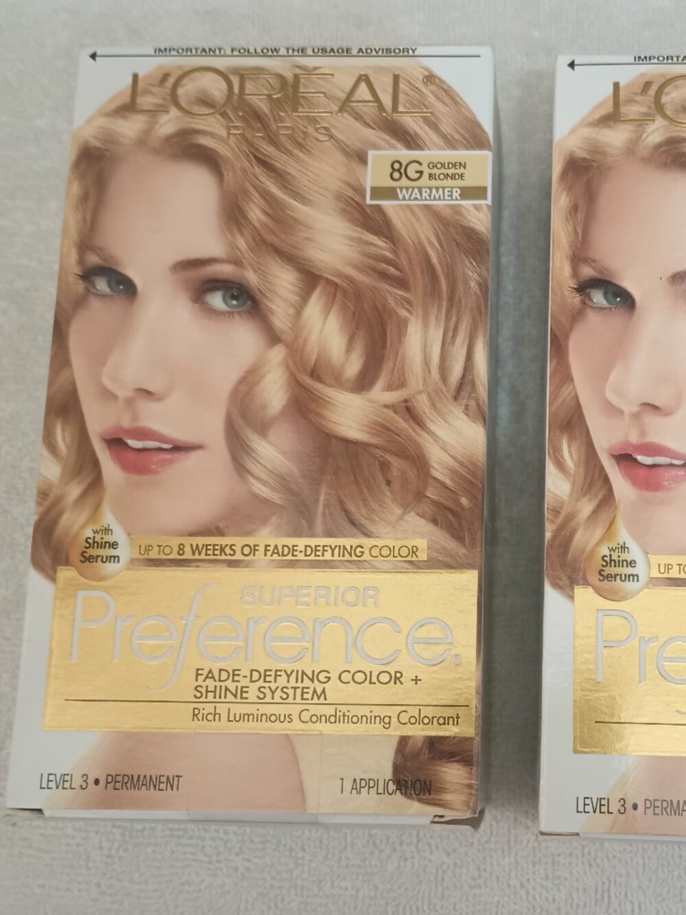 L'Oreal Superior Preference 8G Golden Blonde.